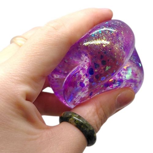 Антистрес жуйка-тягучка "Кулька" 6 см (БЛАКИТНА)