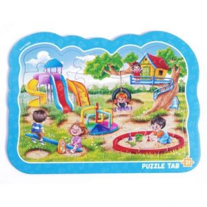 Гра розвиваюча (пазли-вкладиші) "Дитячий майданчик"
