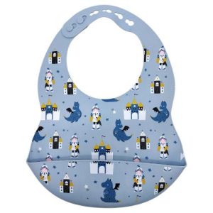 Слинявчик силіконовий (СВІТЛО-СІРИЙ)