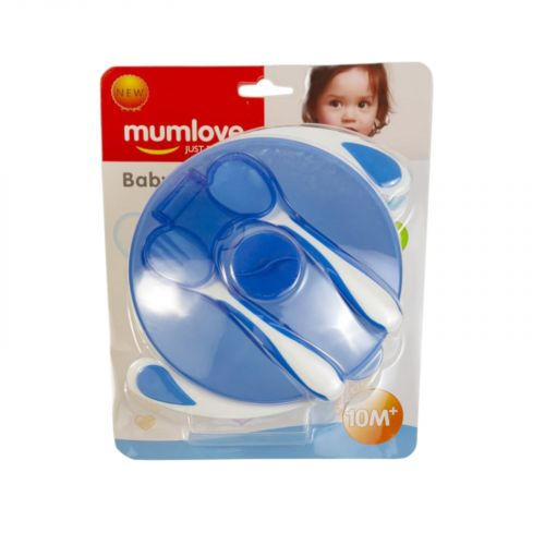 Тарілка на присосці з ложкою та виделкою (МʼЯТНА) - Зображення 2