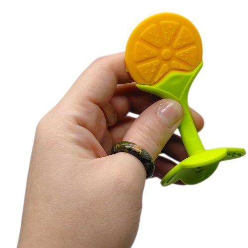 Силіконовий прорізувач Фрукти (РОЖЕВИЙ) - Зображення 2