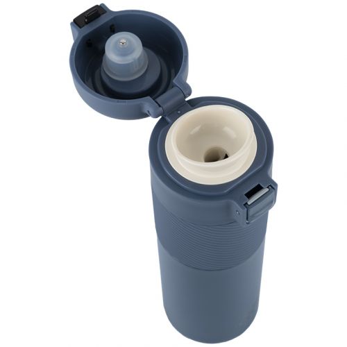 Термос з термодатчиком 450 мл, синій