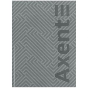 Книга записна А4-, 203*273 мм,96арк., кліт., Pattern, сіра