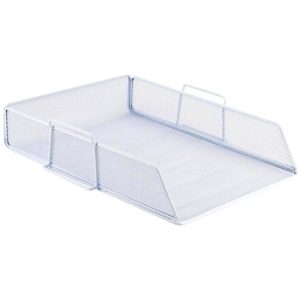 Лоток горизонтальний 80x280x340мм металевий, білий