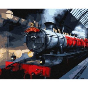 Картина за номерами з фарбами металік "Harry Potter: Гоґвортський експрес" 40х50 см