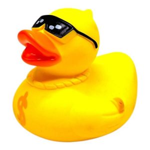 ІГРАШКА ДЛЯ ВАННИ, ГУМОВА "КАЧЕНЯ" (СОНЯЧНІ ОКУЛЯРИ)