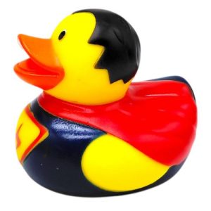 ІГРАШКА ДЛЯ ВАННИ, ГУМОВА "КАЧЕНЯ" (СУПЕРМЕН)