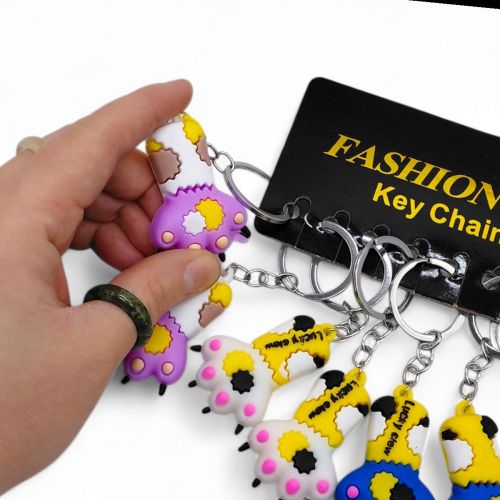 Брелоки "Лапки" гумові, 11 см (12 штук)