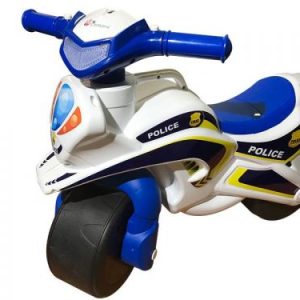 Мотоцикл-каталка "Поліція" (біло-синій)
