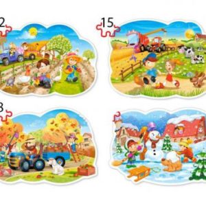 Пазли 4 в 1 "Дачна життя"