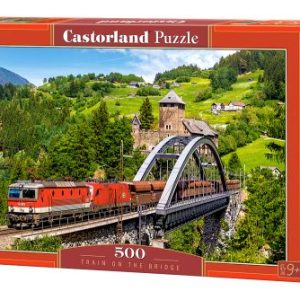 Пазли "Поїзд на мосту", 500 елементів
