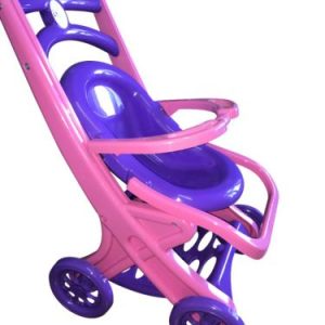 Візок для ляльок з шезлонгом, бузковий