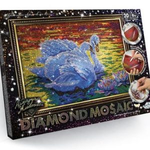 Алмазна живопис "DIAMOND MOSAIC", "Лебідь"
