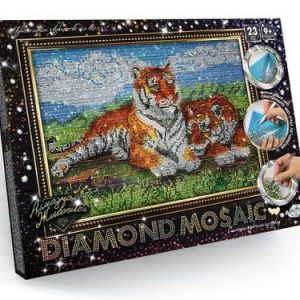 Алмазна живопис "DIAMOND MOSAIC", "Тигри"