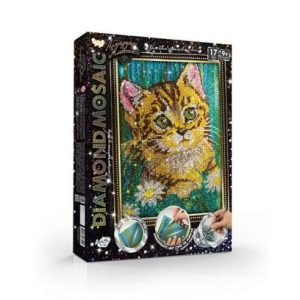 Алмазна живопис "DIAMOND MOSAIC", "Кіт"
