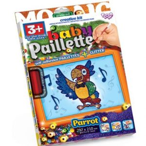 Картина-мозаїка з паєток "Baby Paillette: Папуга"