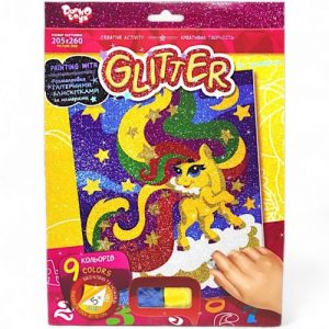 Розфарбування глітером за номерами "Поні"