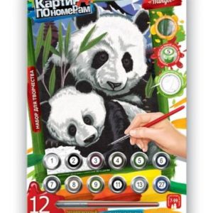 Картина за номерами "Панди"