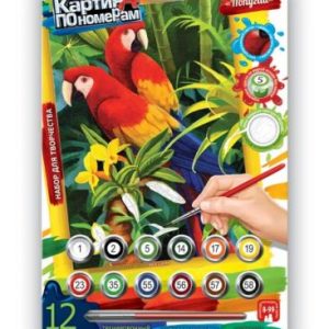 Картина за номерами "Папуги"