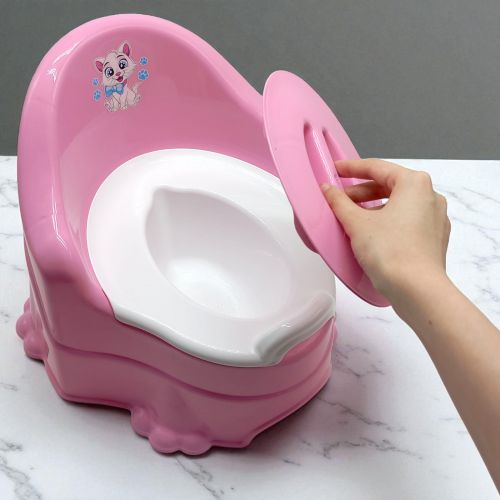 Горщик дитячий (синій) (різні наліпки) - Зображення 3