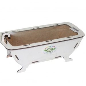 Деревʼяна ванночка для ляльок