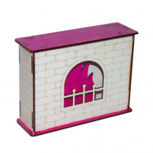 Камін (біло-рожевий)