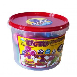 Набір для ліплення, тісто і формочки в відерці