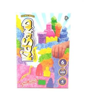 Кінетичний пісок "KidSand" з формочками, 600 г (укр)