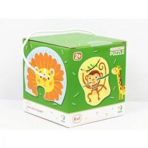 Пазли "Дикі тварини" (6 пазлів)