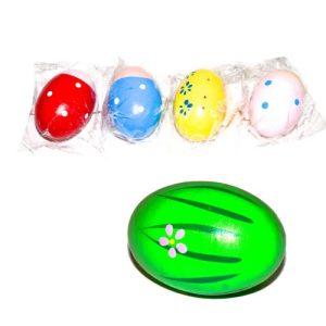 Дерев'яне яйце-брязкальце