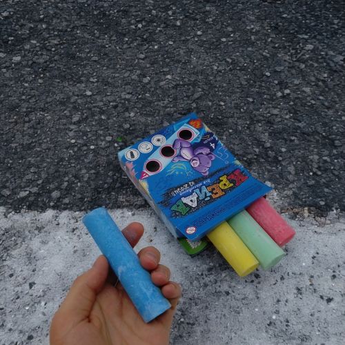 Крейда для малювання на асфальті, 4 кольори (укр)