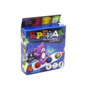 Крейда для малювання на асфальті, 4 кольори (укр)