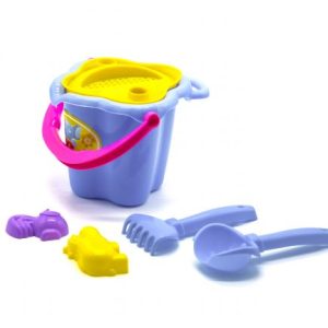Відро з пісочним набором "Сонечко" (блакитне)