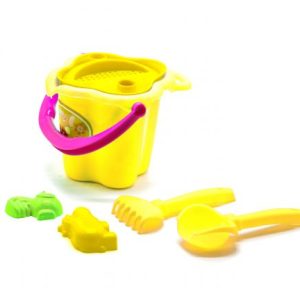 Відро з пісочним набором "Сонечко" (жовте)