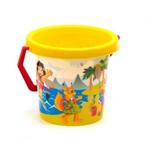 Відро з принтом ТехноК (жовте)