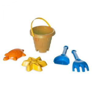 Набір для піску Вежа еластична, 5 ел бежева