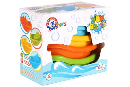 Кораблик для ванни, 4 штуки