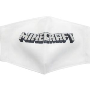 Багаторазова 4-х шарова захисна маска "майнкрафт" розмір 3, 7-14 років (білий)