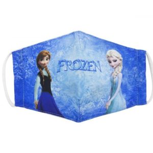 Багаторазова 4-х шарова захисна маска "Холодне серце" розмір 3, 7-14 років