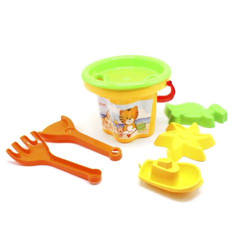 Набір для гри з піском "Квіточка", 7 елементів жовтий