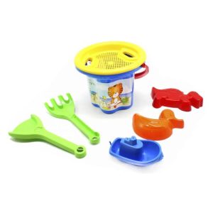 Набір для гри з піском "Квіточка", 7 елементів синій