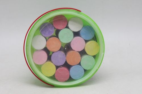 Крейда кольорова "Крейдочка", відро, 16 штук