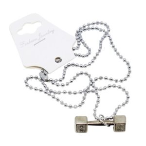 Підвіска на ланцюжку "Срібляста гиря"