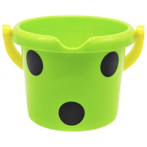 Відро пластикове "Горошок" (зелене)