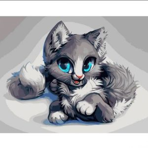 Картина за номерами "Аніме-кошеня" ★★★