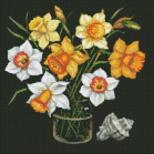 Алмазна мозаїка "Сонячні нарциси"