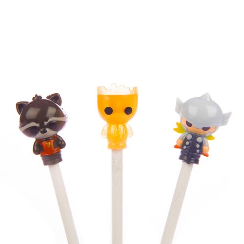 Набір колекційних фігурок-топерів SAMBRO серії "Bop n Tops" – МАРВЕЛ (3 фігурки, в асорт.)