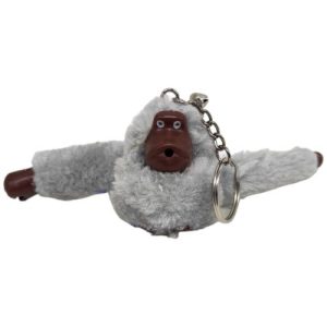 Брелок хутряний "Горила", сірий