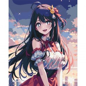 Картина по номерах "Аніме. Дитина улюбленця / Моя зірка, Хошіно Ай" 40x50 см