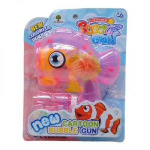 Пістолет з мильними бульбашками "Рибка" (рожевий)